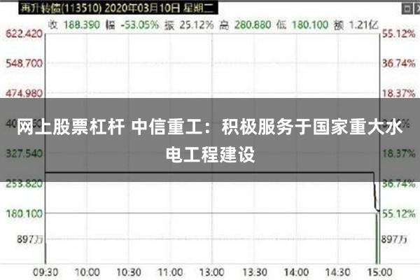 网上股票杠杆 中信重工：积极服务于国家重大水电工程建设