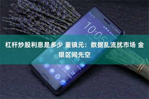 杠杆炒股利息是多少 董镇元：数据乱流扰市场 金银区间先空