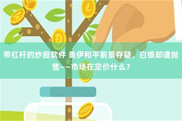 带杠杆的炒股软件 美伊和平前景存疑，白银却遭抛售——市场在定价什么？