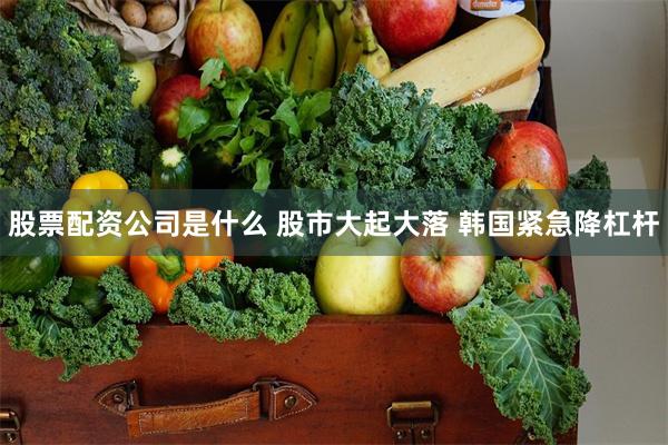股票配资公司是什么 股市大起大落 韩国紧急降杠杆