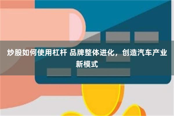 炒股如何使用杠杆 品牌整体进化，创造汽车产业新模式