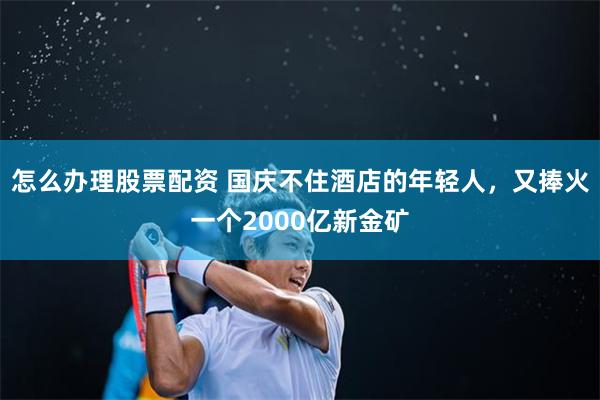 怎么办理股票配资 国庆不住酒店的年轻人，又捧火一个2000亿新金矿
